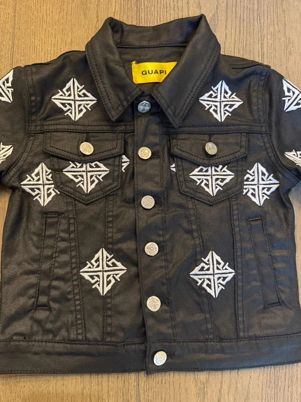 GUAPI KIDS OBSIDIAN WAXED PREMIUM DENIM JACKET Size 5